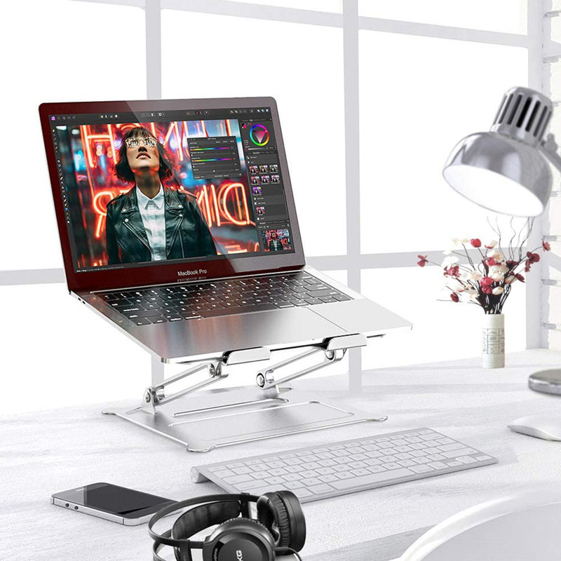 Alex Smart Home Laptop Stand, Ergonomic Adjustable Notebook Stand